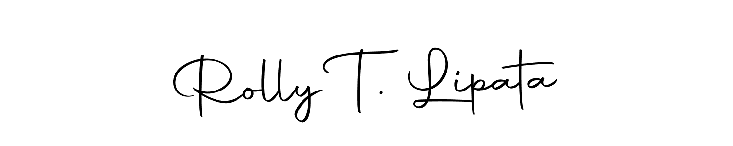 Make a beautiful signature design for name Rolly T. Lipata. Use this online signature maker to create a handwritten signature for free. Rolly T. Lipata signature style 10 images and pictures png