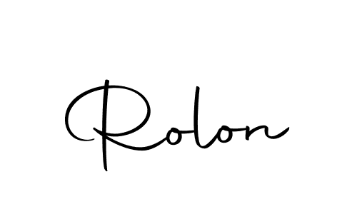 Make a short Rolon signature style. Manage your documents anywhere anytime using Autography-DOLnW. Create and add eSignatures, submit forms, share and send files easily. Rolon signature style 10 images and pictures png