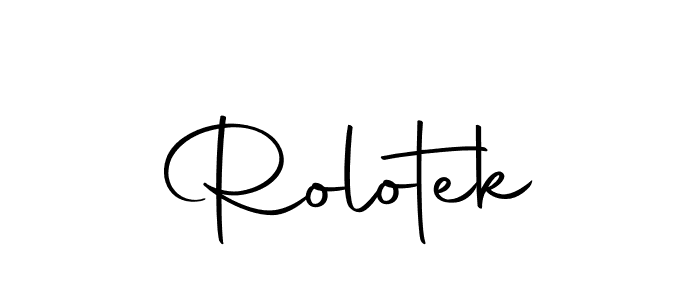 Make a beautiful signature design for name Rolotek. With this signature (Autography-DOLnW) style, you can create a handwritten signature for free. Rolotek signature style 10 images and pictures png