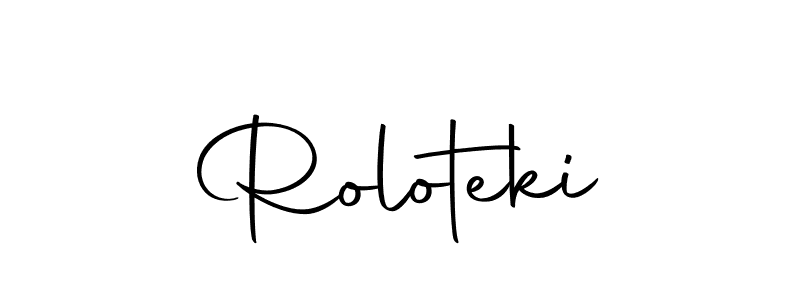 Make a beautiful signature design for name Roloteki. With this signature (Autography-DOLnW) style, you can create a handwritten signature for free. Roloteki signature style 10 images and pictures png