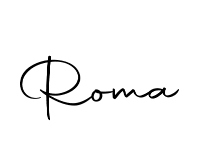Create a beautiful signature design for name Roma. With this signature (Autography-DOLnW) fonts, you can make a handwritten signature for free. Roma signature style 10 images and pictures png