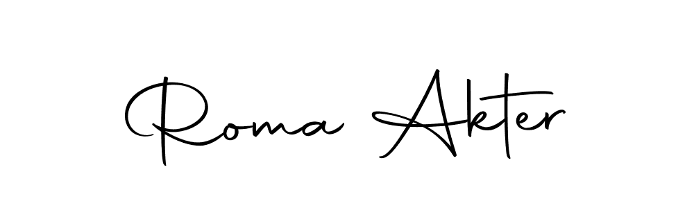 Roma Akter stylish signature style. Best Handwritten Sign (Autography-DOLnW) for my name. Handwritten Signature Collection Ideas for my name Roma Akter. Roma Akter signature style 10 images and pictures png