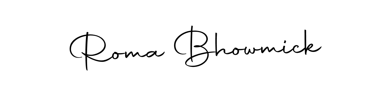 You can use this online signature creator to create a handwritten signature for the name Roma Bhowmick. This is the best online autograph maker. Roma Bhowmick signature style 10 images and pictures png