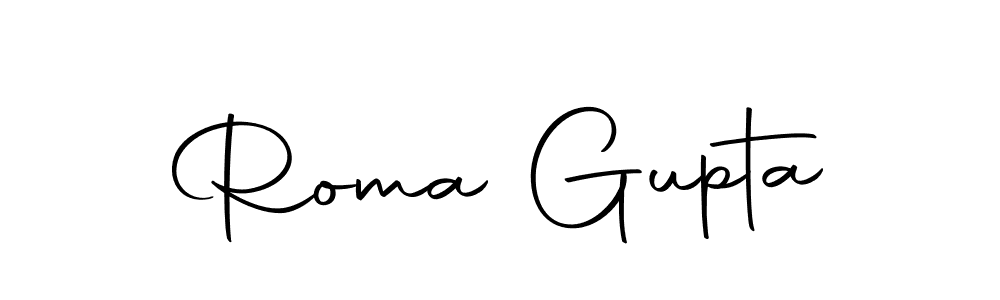 How to make Roma Gupta name signature. Use Autography-DOLnW style for creating short signs online. This is the latest handwritten sign. Roma Gupta signature style 10 images and pictures png