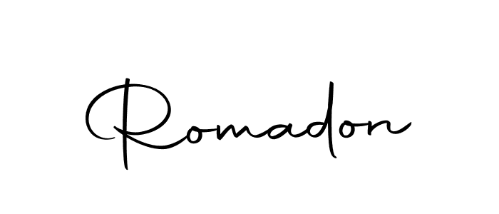 Similarly Autography-DOLnW is the best handwritten signature design. Signature creator online .You can use it as an online autograph creator for name Romadon. Romadon signature style 10 images and pictures png