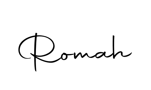 Create a beautiful signature design for name Romah. With this signature (Autography-DOLnW) fonts, you can make a handwritten signature for free. Romah signature style 10 images and pictures png