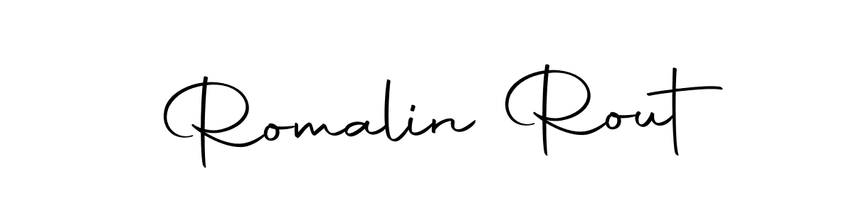 Make a beautiful signature design for name Romalin Rout. With this signature (Autography-DOLnW) style, you can create a handwritten signature for free. Romalin Rout signature style 10 images and pictures png