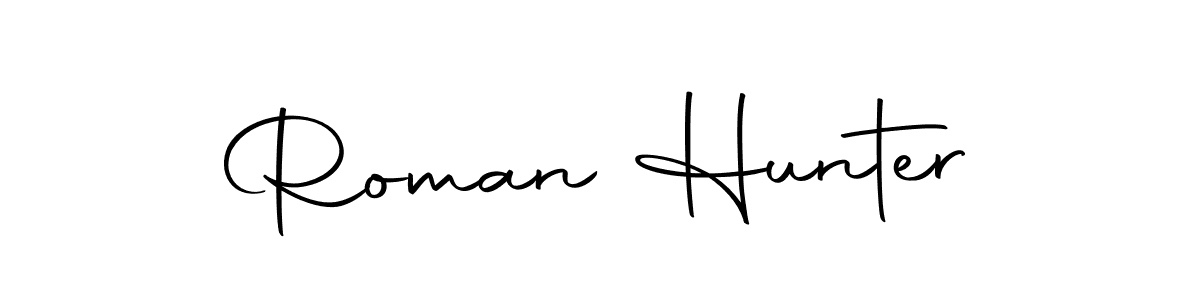 if you are searching for the best signature style for your name Roman Hunter. so please give up your signature search. here we have designed multiple signature styles  using Autography-DOLnW. Roman Hunter signature style 10 images and pictures png