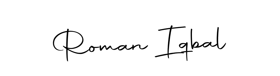 Make a beautiful signature design for name Roman Iqbal. With this signature (Autography-DOLnW) style, you can create a handwritten signature for free. Roman Iqbal signature style 10 images and pictures png