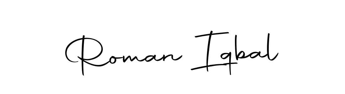 Make a beautiful signature design for name Roman Iqbal. With this signature (Autography-DOLnW) style, you can create a handwritten signature for free. Roman Iqbal signature style 10 images and pictures png