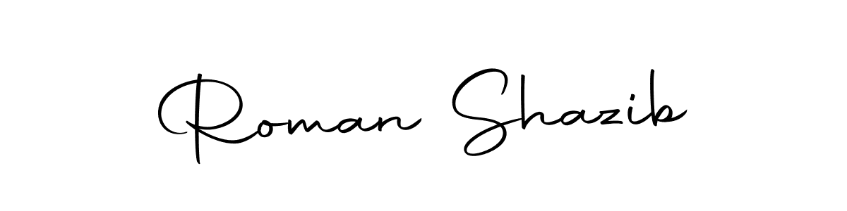 Also we have Roman Shazib name is the best signature style. Create professional handwritten signature collection using Autography-DOLnW autograph style. Roman Shazib signature style 10 images and pictures png