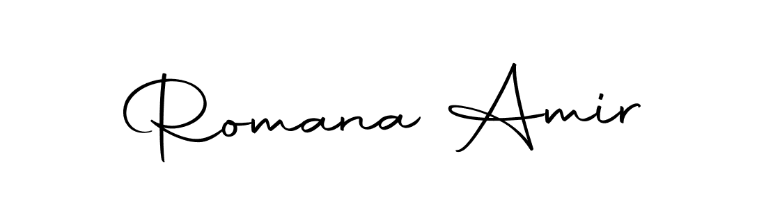 It looks lik you need a new signature style for name Romana Amir. Design unique handwritten (Autography-DOLnW) signature with our free signature maker in just a few clicks. Romana Amir signature style 10 images and pictures png