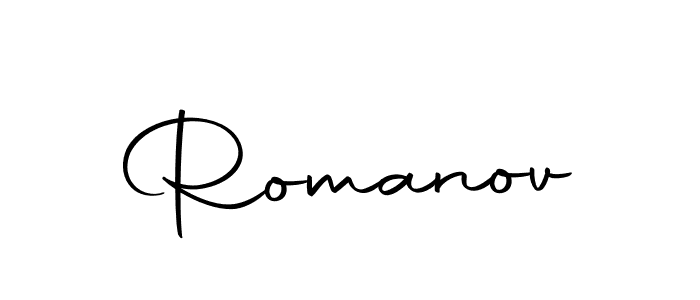 Romanov stylish signature style. Best Handwritten Sign (Autography-DOLnW) for my name. Handwritten Signature Collection Ideas for my name Romanov. Romanov signature style 10 images and pictures png