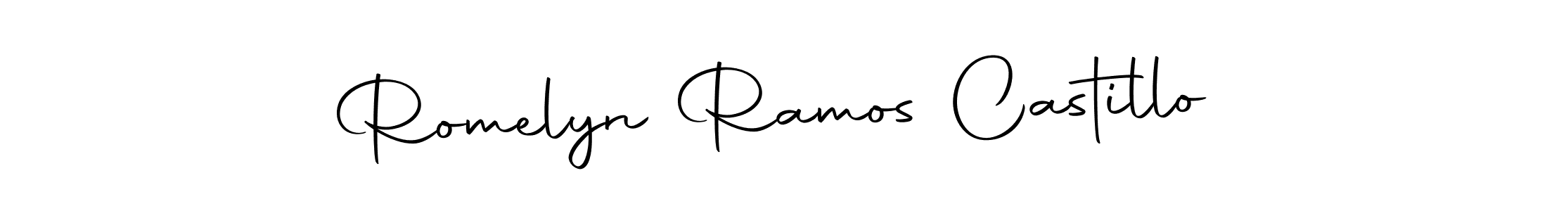 Romelyn Ramos Castillo stylish signature style. Best Handwritten Sign (Autography-DOLnW) for my name. Handwritten Signature Collection Ideas for my name Romelyn Ramos Castillo. Romelyn Ramos Castillo signature style 10 images and pictures png