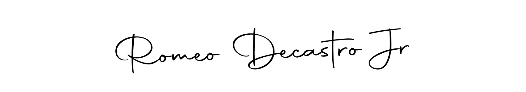 How to make Romeo Decastro Jr signature? Autography-DOLnW is a professional autograph style. Create handwritten signature for Romeo Decastro Jr name. Romeo Decastro Jr signature style 10 images and pictures png