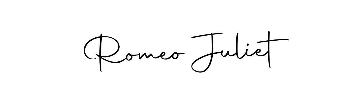Also we have Romeo Juliet name is the best signature style. Create professional handwritten signature collection using Autography-DOLnW autograph style. Romeo Juliet signature style 10 images and pictures png