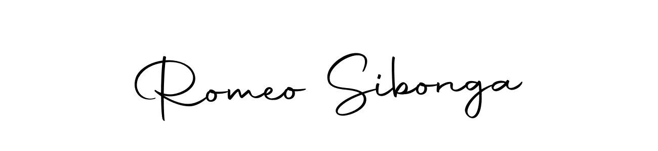 How to make Romeo Sibonga name signature. Use Autography-DOLnW style for creating short signs online. This is the latest handwritten sign. Romeo Sibonga signature style 10 images and pictures png