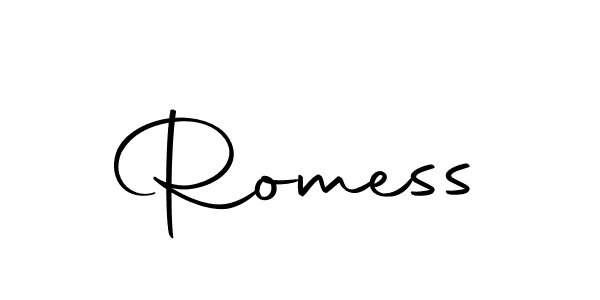 How to make Romess signature? Autography-DOLnW is a professional autograph style. Create handwritten signature for Romess name. Romess signature style 10 images and pictures png