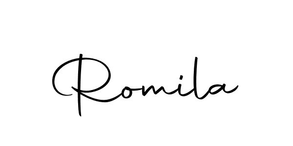 Make a beautiful signature design for name Romila. Use this online signature maker to create a handwritten signature for free. Romila signature style 10 images and pictures png