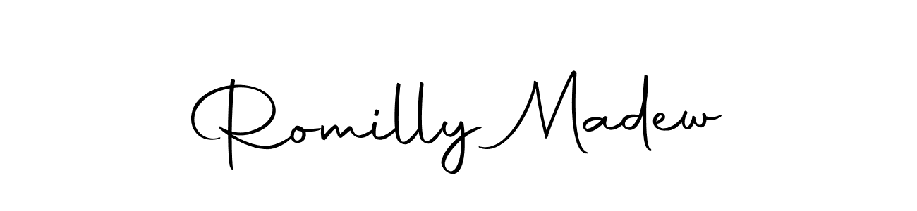 Romilly Madew stylish signature style. Best Handwritten Sign (Autography-DOLnW) for my name. Handwritten Signature Collection Ideas for my name Romilly Madew. Romilly Madew signature style 10 images and pictures png