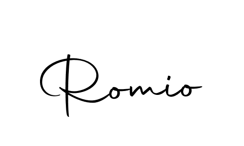 if you are searching for the best signature style for your name Romio. so please give up your signature search. here we have designed multiple signature styles  using Autography-DOLnW. Romio signature style 10 images and pictures png