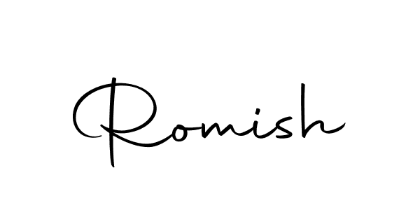 Romish stylish signature style. Best Handwritten Sign (Autography-DOLnW) for my name. Handwritten Signature Collection Ideas for my name Romish. Romish signature style 10 images and pictures png