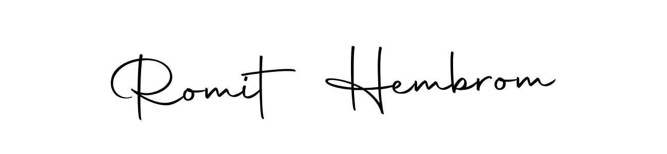 Also You can easily find your signature by using the search form. We will create Romit Hembrom name handwritten signature images for you free of cost using Autography-DOLnW sign style. Romit Hembrom signature style 10 images and pictures png