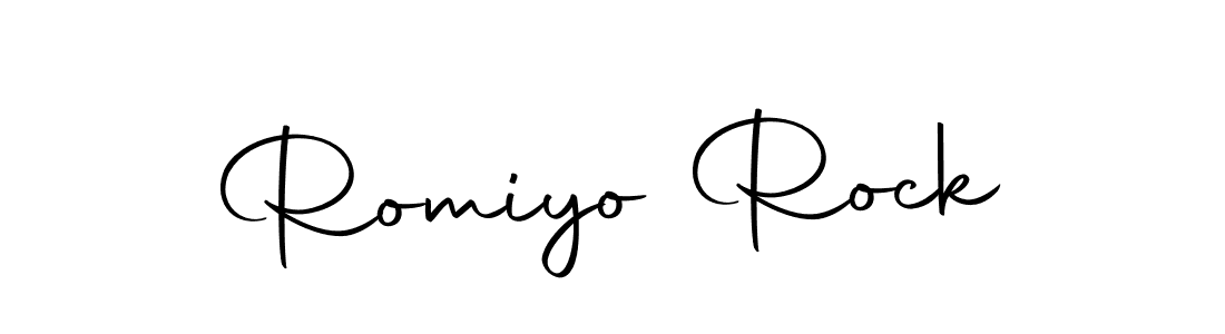 You should practise on your own different ways (Autography-DOLnW) to write your name (Romiyo Rock) in signature. don't let someone else do it for you. Romiyo Rock signature style 10 images and pictures png