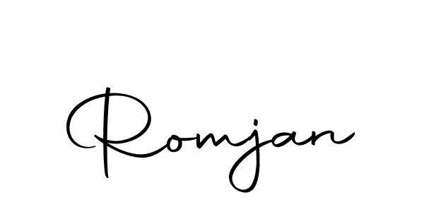 Romjan stylish signature style. Best Handwritten Sign (Autography-DOLnW) for my name. Handwritten Signature Collection Ideas for my name Romjan. Romjan signature style 10 images and pictures png