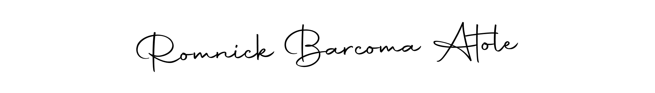 You can use this online signature creator to create a handwritten signature for the name Romnick Barcoma Atole. This is the best online autograph maker. Romnick Barcoma Atole signature style 10 images and pictures png