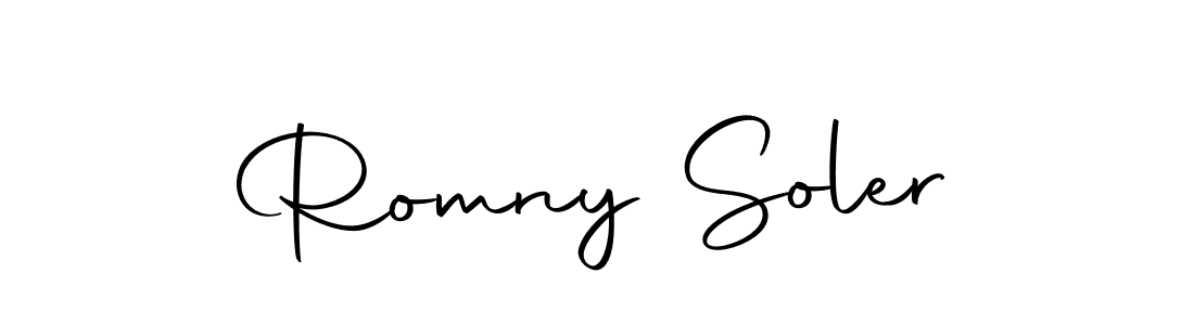 Make a beautiful signature design for name Romny Soler. Use this online signature maker to create a handwritten signature for free. Romny Soler signature style 10 images and pictures png