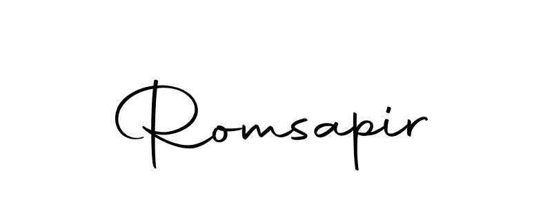 Make a beautiful signature design for name Romsapir. Use this online signature maker to create a handwritten signature for free. Romsapir signature style 10 images and pictures png