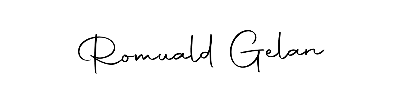 Autography-DOLnW is a professional signature style that is perfect for those who want to add a touch of class to their signature. It is also a great choice for those who want to make their signature more unique. Get Romuald Gelan name to fancy signature for free. Romuald Gelan signature style 10 images and pictures png