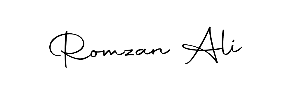 You should practise on your own different ways (Autography-DOLnW) to write your name (Romzan Ali) in signature. don't let someone else do it for you. Romzan Ali signature style 10 images and pictures png