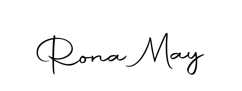 Make a beautiful signature design for name Rona May. With this signature (Autography-DOLnW) style, you can create a handwritten signature for free. Rona May signature style 10 images and pictures png