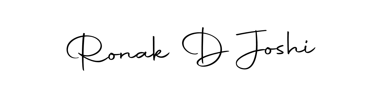 Make a short Ronak D Joshi signature style. Manage your documents anywhere anytime using Autography-DOLnW. Create and add eSignatures, submit forms, share and send files easily. Ronak D Joshi signature style 10 images and pictures png