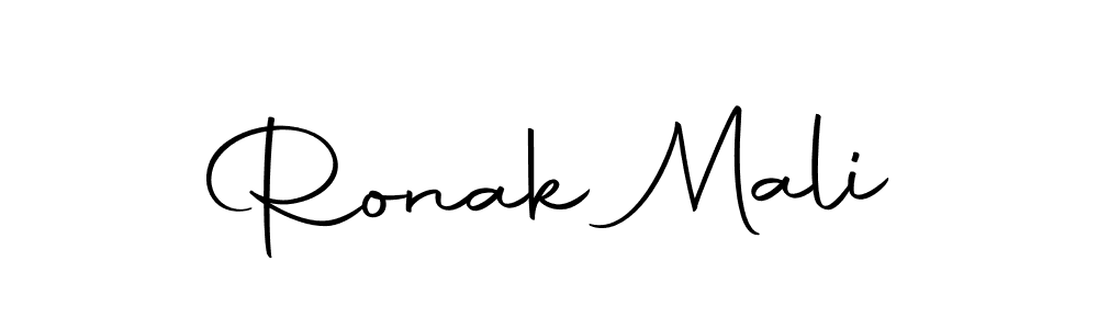 Create a beautiful signature design for name Ronak Mali. With this signature (Autography-DOLnW) fonts, you can make a handwritten signature for free. Ronak Mali signature style 10 images and pictures png