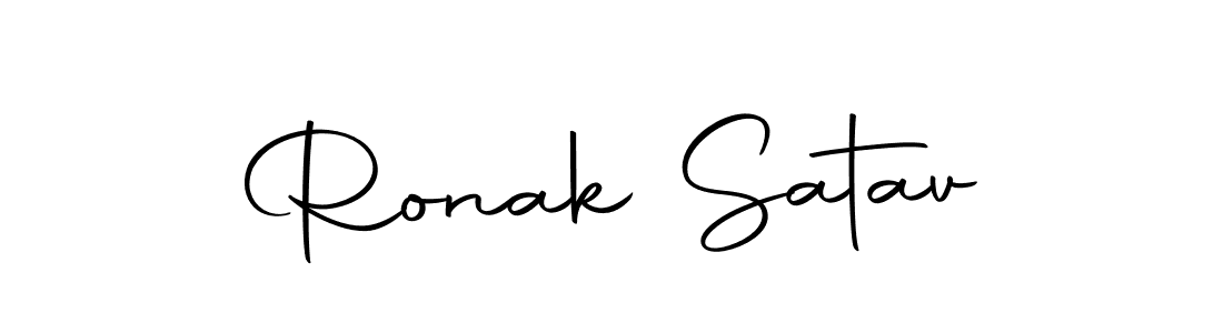 Create a beautiful signature design for name Ronak Satav. With this signature (Autography-DOLnW) fonts, you can make a handwritten signature for free. Ronak Satav signature style 10 images and pictures png
