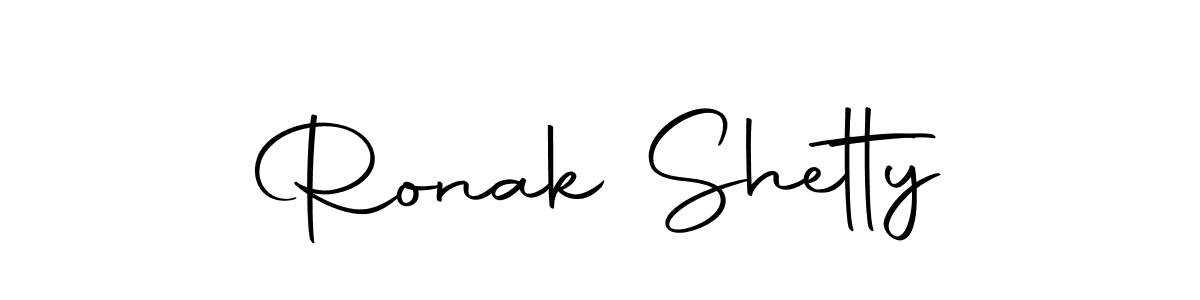 Create a beautiful signature design for name Ronak Shetty. With this signature (Autography-DOLnW) fonts, you can make a handwritten signature for free. Ronak Shetty signature style 10 images and pictures png