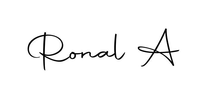 Use a signature maker to create a handwritten signature online. With this signature software, you can design (Autography-DOLnW) your own signature for name Ronal A. Ronal A signature style 10 images and pictures png