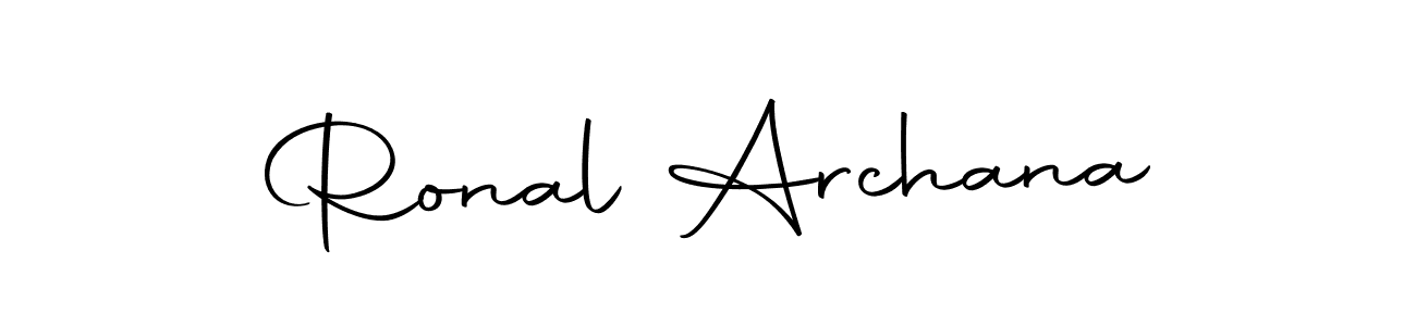 You should practise on your own different ways (Autography-DOLnW) to write your name (Ronal Archana) in signature. don't let someone else do it for you. Ronal Archana signature style 10 images and pictures png