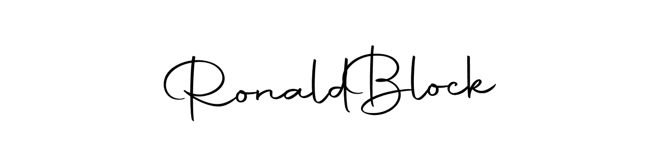 Make a beautiful signature design for name Ronald  Block. With this signature (Autography-DOLnW) style, you can create a handwritten signature for free. Ronald  Block signature style 10 images and pictures png