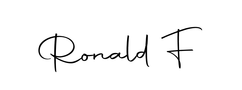 Ronald F stylish signature style. Best Handwritten Sign (Autography-DOLnW) for my name. Handwritten Signature Collection Ideas for my name Ronald F. Ronald F signature style 10 images and pictures png