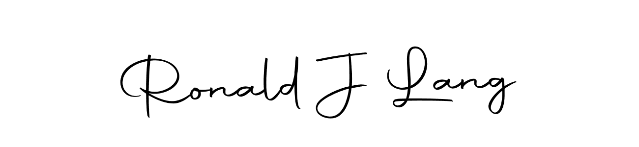 Design your own signature with our free online signature maker. With this signature software, you can create a handwritten (Autography-DOLnW) signature for name Ronald J Lang. Ronald J Lang signature style 10 images and pictures png