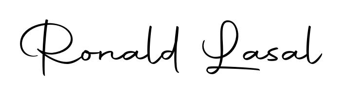 The Autography-DOLnW typeface gives name Ronald Lasal a refined look. Suitable for certificates, diplomas, and official verification. Ronald Lasal signature style 10 images and pictures png