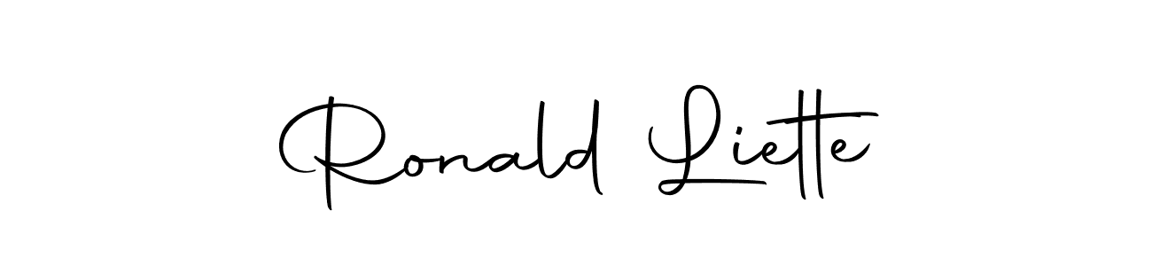 You should practise on your own different ways (Autography-DOLnW) to write your name (Ronald Liette) in signature. don't let someone else do it for you. Ronald Liette signature style 10 images and pictures png