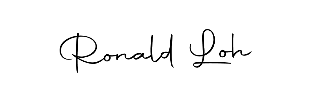 How to make Ronald Loh name signature. Use Autography-DOLnW style for creating short signs online. This is the latest handwritten sign. Ronald Loh signature style 10 images and pictures png