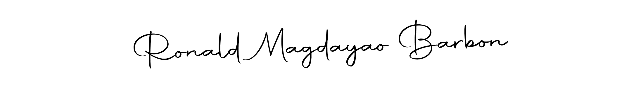 Ronald Magdayao Barbon stylish signature style. Best Handwritten Sign (Autography-DOLnW) for my name. Handwritten Signature Collection Ideas for my name Ronald Magdayao Barbon. Ronald Magdayao Barbon signature style 10 images and pictures png