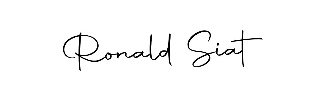 Make a beautiful signature design for name Ronald Siat. With this signature (Autography-DOLnW) style, you can create a handwritten signature for free. Ronald Siat signature style 10 images and pictures png