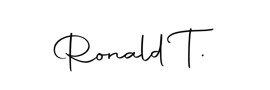 Make a beautiful signature design for name Ronald T.. Use this online signature maker to create a handwritten signature for free. Ronald T. signature style 10 images and pictures png